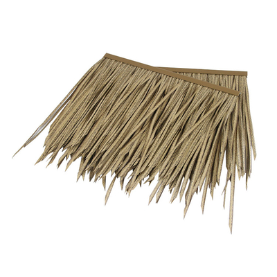Het palmblad met stro bedekte Openluchtpvc Synthetische Palapa Tiki Hut Roof van Paraplupalstic