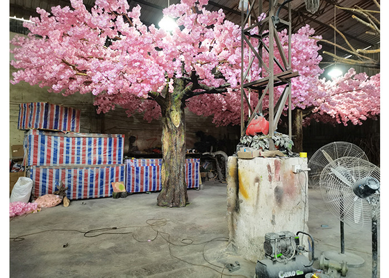 OEM Kunstmatige Bloesemboom Openlucht, Glasvezel Valse Sakura Tree