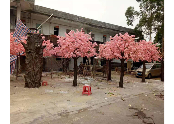 1m Kunstmatig Cherry Blossom Tree Fiberglass Wood Materiaal