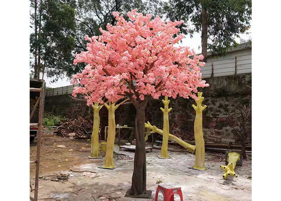 1m Kunstmatig Cherry Blossom Tree Fiberglass Wood Materiaal