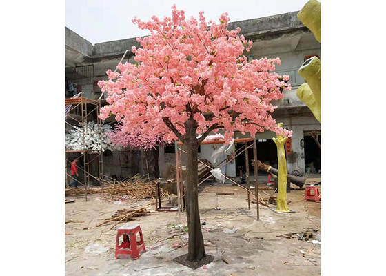 1m Kunstmatig Cherry Blossom Tree Fiberglass Wood Materiaal